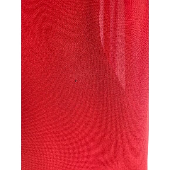 Vintage Red Slip Light Maxi Beachy Dress 2 Boho Ornaments Vacation Swim Cover - Picture 9 of 9